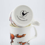 Tail End Charlie Bone China Sporting Mug by Bryn Parry