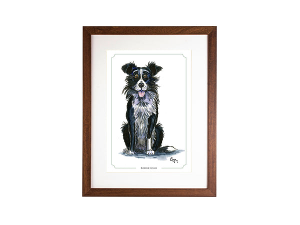 Border Collie Bryn Parry Open Edition Print. Perfect for Dog Lovers