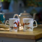 Tail End Charlie Bone China Sporting Mug by Bryn Parry