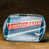 Fordson Dexta Tractor Badge Medium Melamine Serving Tray by Charles Sainsbury-Plaice