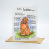 Cocker Spaniel Dog Greeting Card by Dick Twinney