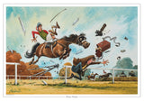 Fun horse racing print. Photo Finish by Thelwell