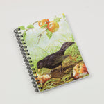 Bird themed A6 lined notebook. Blackbird by Dick Twinney