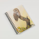 Bird themed A6 lined notebook. Tawny Owl by Dick Twinney