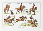 The Hunting Day fox hunting, horse and hound themed, cartoon illustration, ...