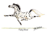 Flashy Mover cartoon greeting card by Alex Underdown