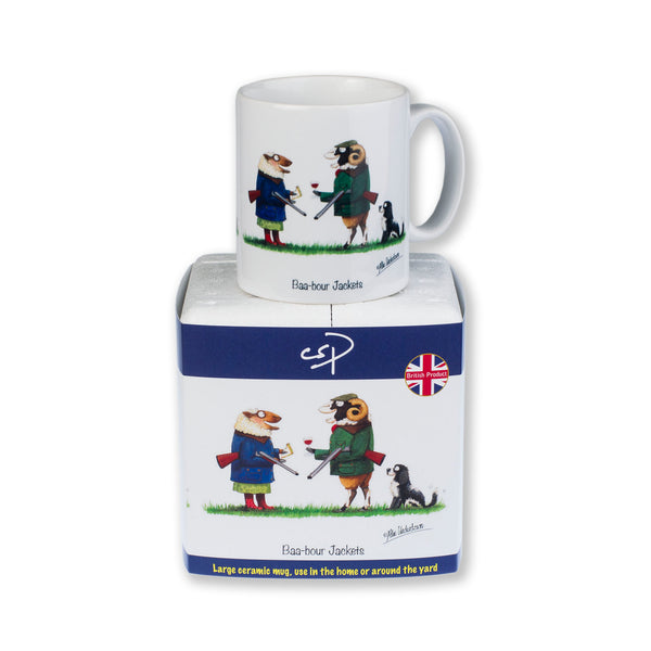 Sheep mug. Baa-our Jackets by Alex Underdown