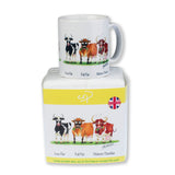 Dairy cattle mug. Low Fat, Full Fat, Mature Cheddar by Alex Underdown