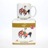 The Horse mug. A Hare-raising hack by Alex Underdown from Countryside Greetings features a cartoon of a rider thrown off a startled horse with the caption A Hare-raising hack, and comes in a matching gift box—perfect for horse-lovers.