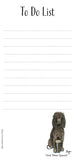 To Do List Notepad with Magnetic Strip. Working Dogs by Bryn Parry