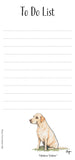To Do List Notepad with Magnetic Strip. Working Dogs by Bryn Parry