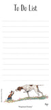To Do List Notepad with Magnetic Strip. Working Dogs by Bryn Parry