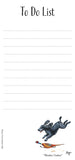 To Do List Notepad with Magnetic Strip. Working Dogs by Bryn Parry