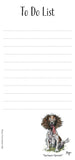 To Do List Notepad with Magnetic Strip. Working Dogs by Bryn Parry