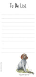 To Do List Notepad with Magnetic Strip. Working Dogs by Bryn Parry