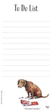 To Do List Notepad with Magnetic Strip. Working Dogs by Bryn Parry