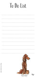 To Do List Notepad with Magnetic Strip. Working Dogs by Bryn Parry