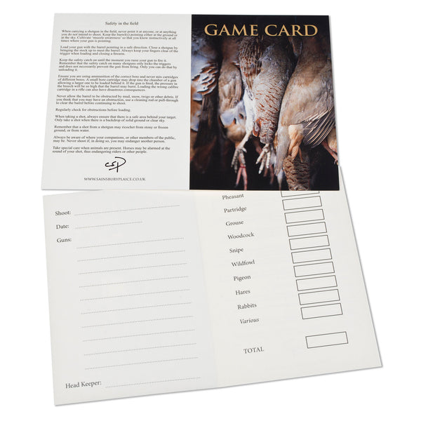 Shoot Game Cards. English and French by Charles Sainsbury-Plaice