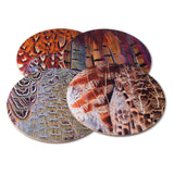 Placemat or table mat set. Featuring pheasant and partridge feather design by Charles Sainsbury-Plaice