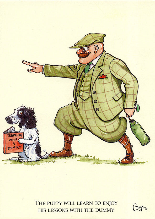 Cocker Spaniel dog cartoon greeting card by Bryn Parry