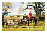 The Master of Foxhounds fox hunting cartoon Greeting Card by Thelwell