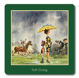 Set of six Thelwell Horse Racing Coasters