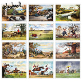 Hunting Horseracing Shooting Fishing Greeting Card Collection