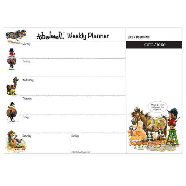 Ponies Weekly Planner by Thelwell