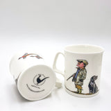1 x Bone China Shooting Mug. Bombing Pheasants