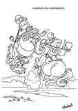 Thelwells Colouring Book by Countryside Greetings: 22 A4 pages of ponies, horses, and countryside scenes inspired by his humorous cartoons. Perfect for pony enthusiasts and creative colouring fun!.