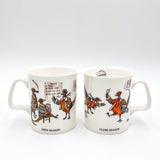 1 x Bone China Shooting Mug. Open Season Closed Season