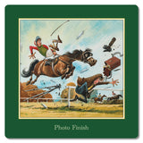 Set of six Thelwell Horse Racing Coasters