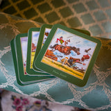 Set of six Thelwell Horse Racing Coasters