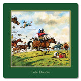 Set of six Thelwell Horse Racing Coasters