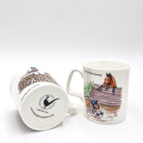 1 x Bone China Horse Mug. Very Cross Country