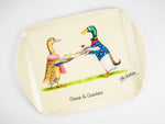 Duck themed melamine serving tray by Alex Underdown. Cheese and Quackers