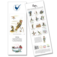 Bryn Parry Shooting Calendar 2026 – Slim Humorous Field Sports Wall Planner for Countryside Fans