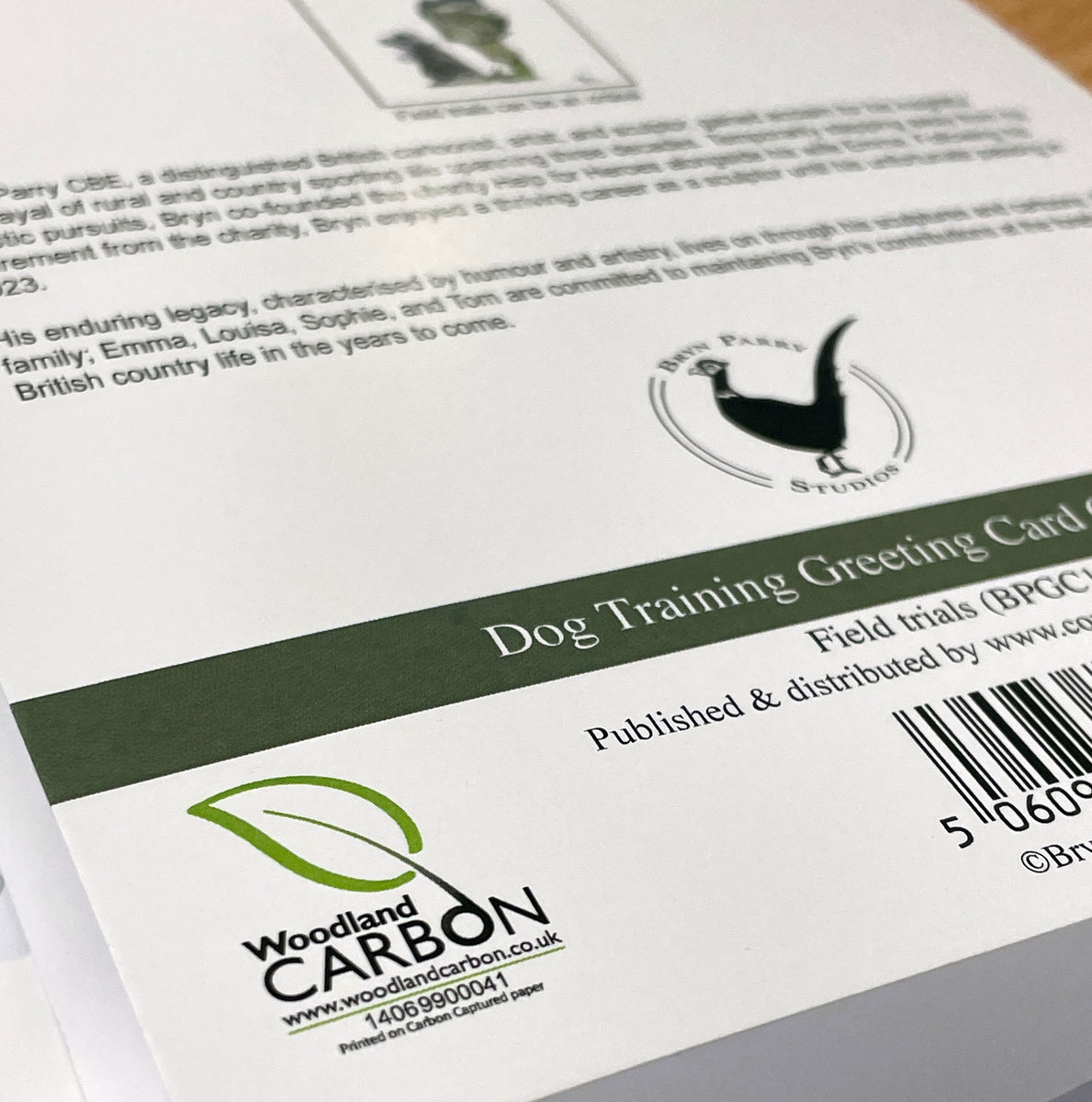 Dog training greeting card. Ensure the dog has access to drink by Bryn