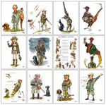 Game Shooting greeting card Multipack by Bryn Parry