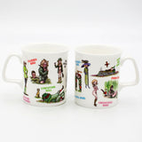 Sex in the Country Bryn Parry English Bone China shooting mug featuring humorous game shooting cartoons and sporting illustrations.