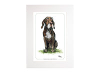 German wire-haired Pointer Bryn Parry Open Edition Print. Perfect for Dog Lovers