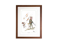 L'aimant faisan tir Bryn Parry Open Edition Print. Parfait pour les fans de jeux de tir (Copie)