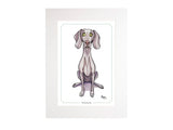 Weimaraner Bryn Parry Open Edition Print. Perfect for Dog Lovers