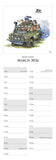 Bryn Parry Shooting Calendar 2026 – Slim Humorous Field Sports Wall Planner for Countryside Fans