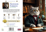Professor Purrkins | Funny Cat Philosopher Greeting Card | A5 Blank Card