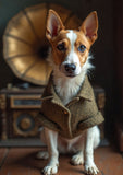 Jack Russell and Gramaphone