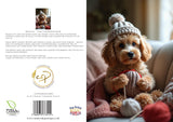 Mollie the Cavapoochon | Dog Greeting Card (A5) – Knitting & Cosy Comfort Edition by Countryside Greetings