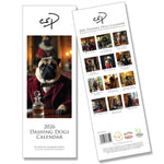Dashing Dogs Wall Calendar 2026 – AI Dog Portraits by Charles Sainsbury-Plaice Slim Vertical Planner
