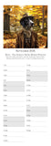 Dashing Dogs Wall Calendar 2026 – AI Dog Portraits by Charles Sainsbury-Plaice Slim Vertical Planner