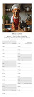 Dashing Dogs Wall Calendar 2026 – AI Dog Portraits by Charles Sainsbury-Plaice Slim Vertical Planner